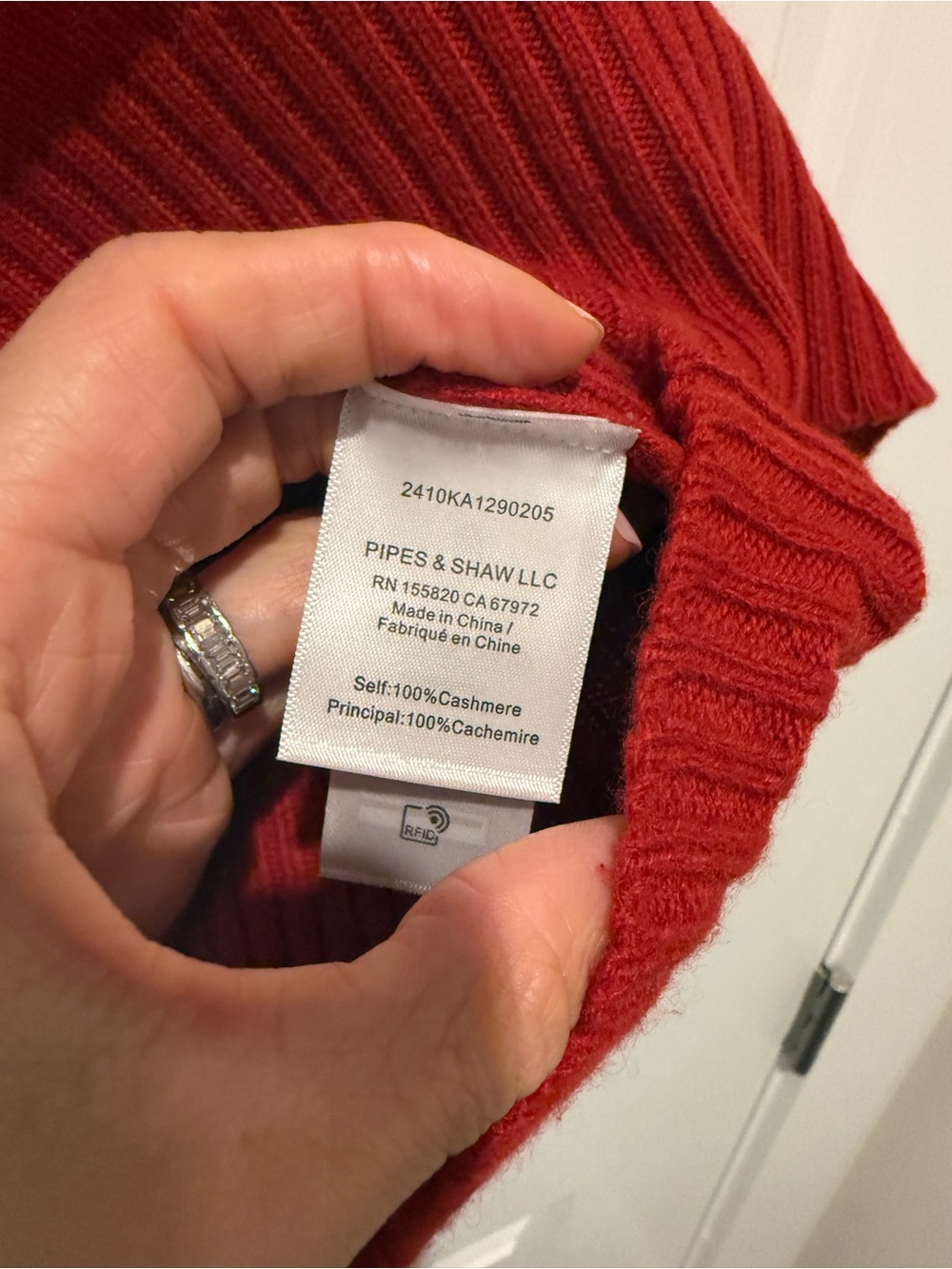 Veronica Beard Red Sleeveless Cowl Neck Mazzy Cashmere Top - Picture 4 of 5